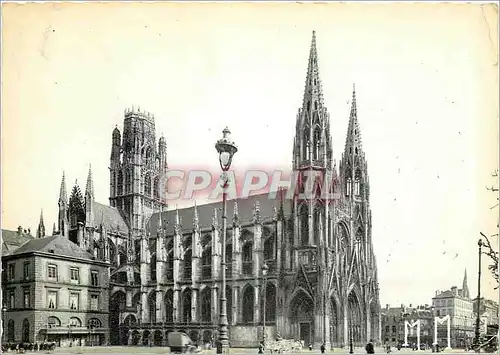 Ansichtskarte AK Rouen La Ville Musee L'Eglise Saint Ouen