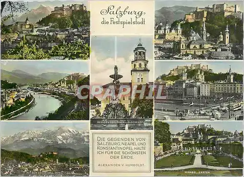 Ansichtskarte AK Salzburg die Festspielstadt