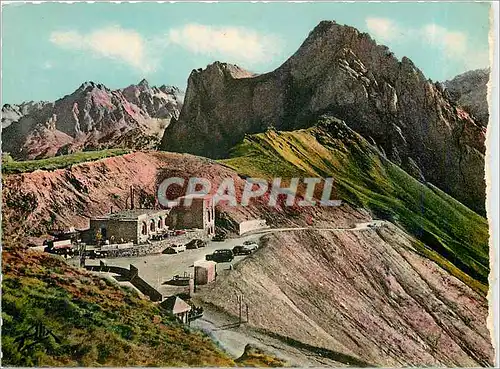 Cartes postales Les Pyrenees Sommet du Col du Tourmalet vu de la Route du Pic du Midi de Bigorre