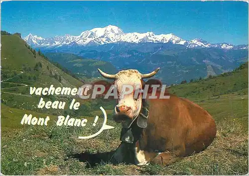 Moderne Karte Vachement beau le Mont Blanc