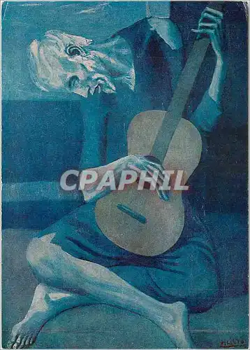 Cartes postales moderne Picasso Vieux Joueur de Guitare