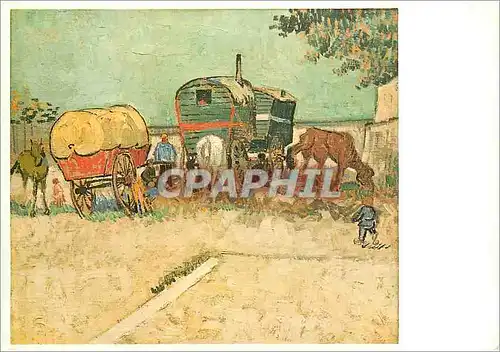Moderne Karte Van Gogh Les roulottes Musee du Louvre