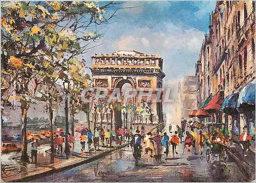 Cartes postales moderne Paris L'Arc de Triomphe Les Champs Elysees