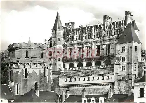 Cartes postales moderne Amboise Indre et Loire Le Chateau facade sur la Loire