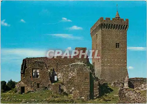 Moderne Karte Chateau de Polignac pres Le Puy