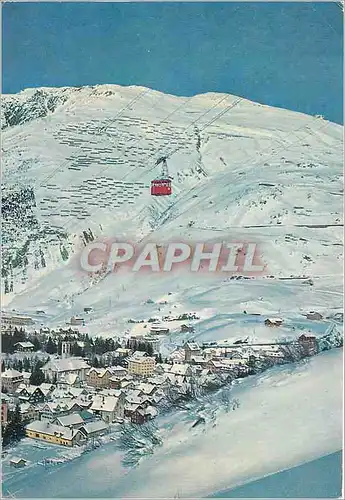Cartes postales moderne Andermatt mit Gomsstock Schwababahn