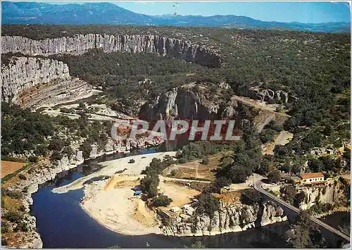 Moderne Karte Les Gorges de l'Ardeche Le Cirque de Chauzon