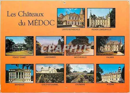 Cartes postales moderne Les Chateaux du Medoc Gironde Panorama