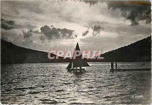 Ansichtskarte AK Gerardmer Le lac au crepuscule