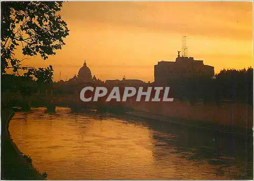 Cartes postales moderne Roma Pont et Chateau Saint Ange