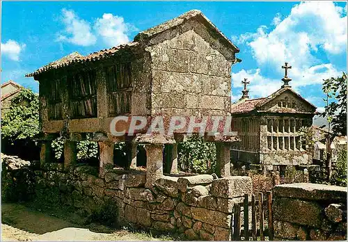 Cartes postales moderne Combarro Pontevedra Lieu declare Monument National Grenier typique