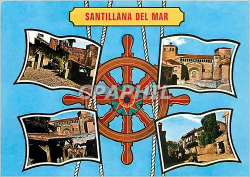 Moderne Karte Santillana del mar Santander