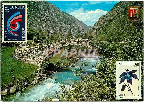 Cartes postales moderne Valle d'Andorra Sant Julia de Loria Pont de la Margineda