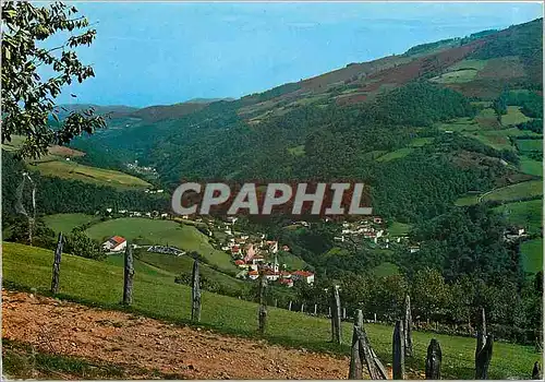 Cartes postales Valcarlos Navarra Vista Generale Al Fondo Arneguy