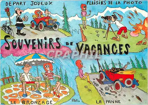 Cartes postales Souvenirs de Vacances