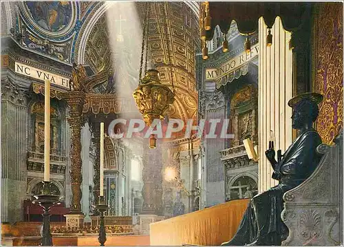 Cartes postales moderne Roma Basilique de Saint Pierre Interieur