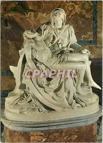 Moderne Karte Roma La Pieta de Michel Angel dans la Basilique Saint Pierre