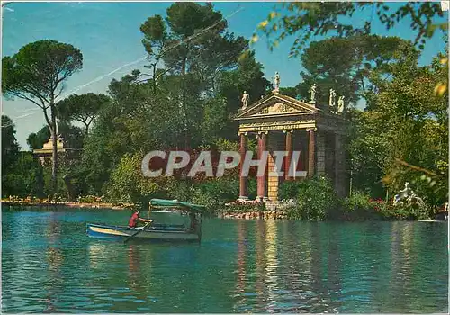 Moderne Karte Roma Villa Borghese Le petit lac