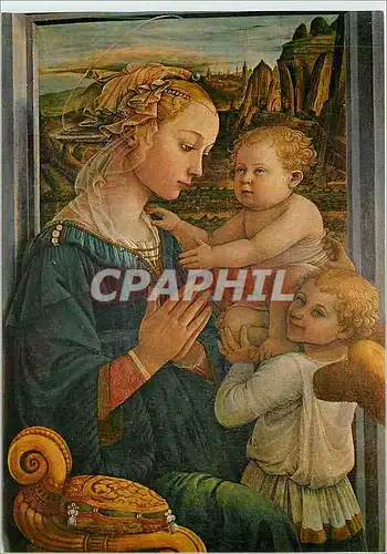 Cartes postales moderne Firenze Galleria Uffizi La Vierge et l'Enfant