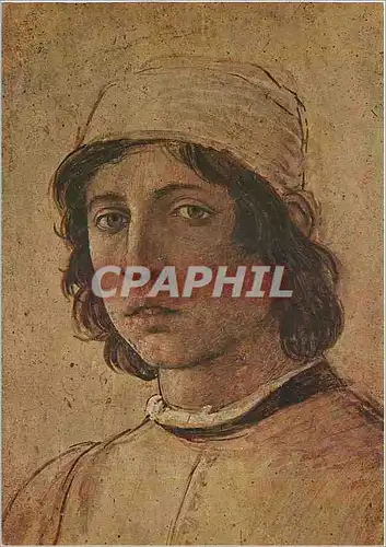 Moderne Karte Firenze Gallerie Uffizi Fillippino Lippi Portrait par lui meme