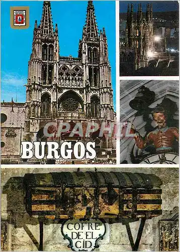 Cartes postales Burgos Vista nocturna Catedral