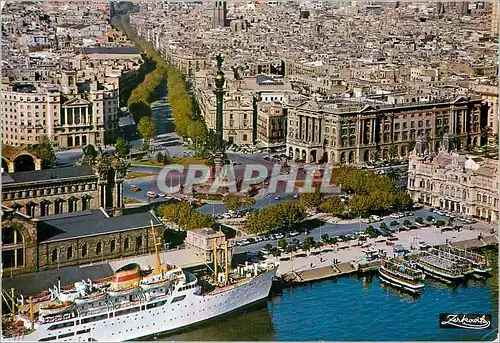 Cartes postales Barcelona Vue partielle