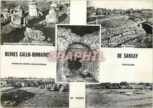 Moderne Karte Ruines Gallo Romainse de Sanxay