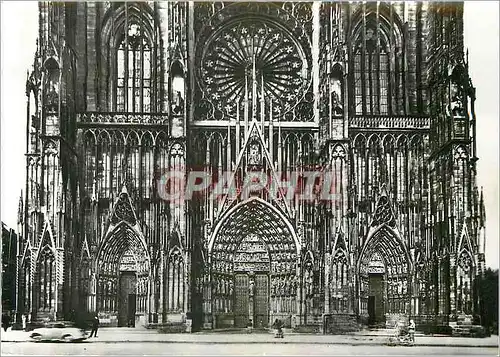 Cartes postales moderne Strasbourg La Cathedrale Facade Centrale