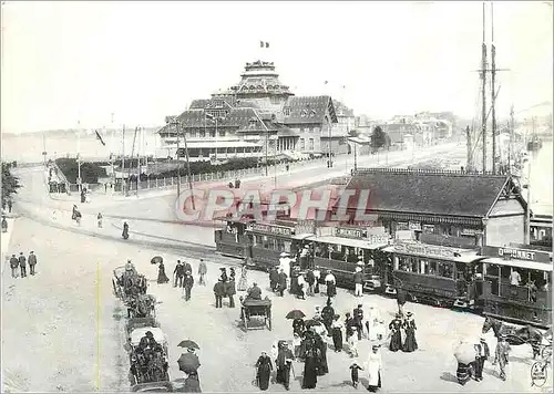 Cartes postales moderne Saint Malo Cite Corsaire L'arrivee du tramway a vapeur Esplanade St Vincent