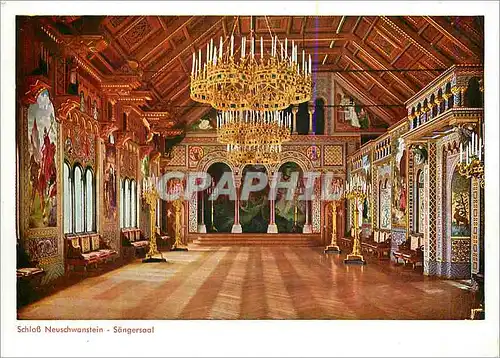 Cartes postales moderne Schloss Neuschwanstein Sangersaal