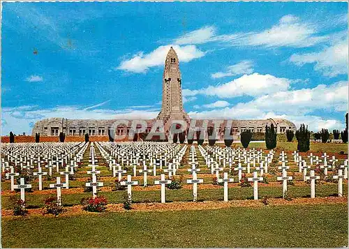 Moderne Karte Douaumont Verdun Meuse Ossuaire et Cimetiere de Douaumont