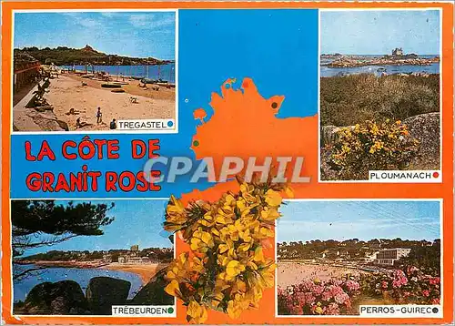 Cartes postales moderne La Bretagne La Cote de Granit Rose de Perros Guirec a Trebeurden