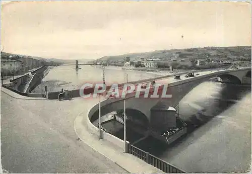 Cartes postales moderne Vienne Le Nouveau Pont Perspective sur le Rhone