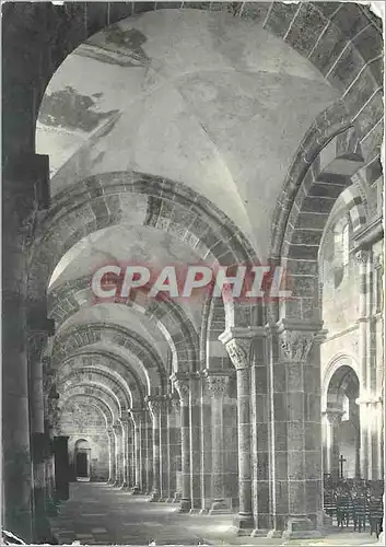 Moderne Karte Basilique de Vezelay Bas cote sud