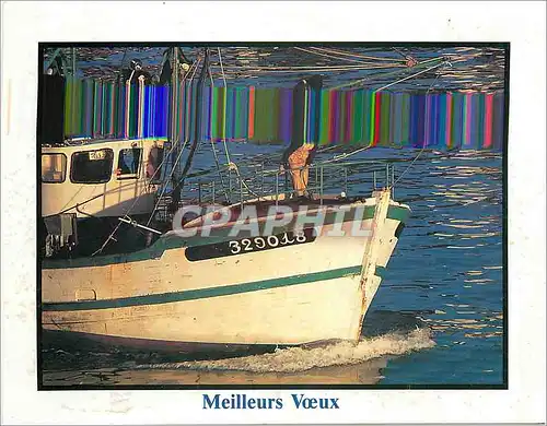 Cartes postales moderne Meilleus Voeux Bateau