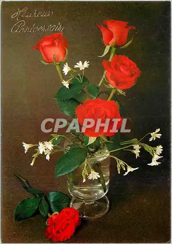Cartes postales moderne Heureux Anniversaire Fleurs