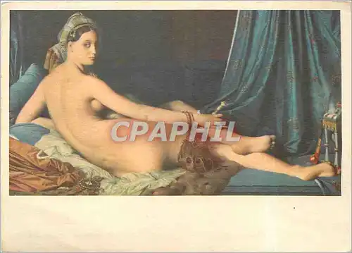 Moderne Karte Jean Auguste Ingres La gandre Odalisque couchee Musee du Louvre