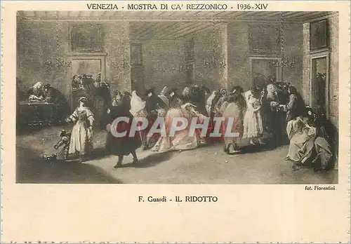 Ansichtskarte AK Venezia Mostra di Ca Rezzonico F Guardi Il Ridotto