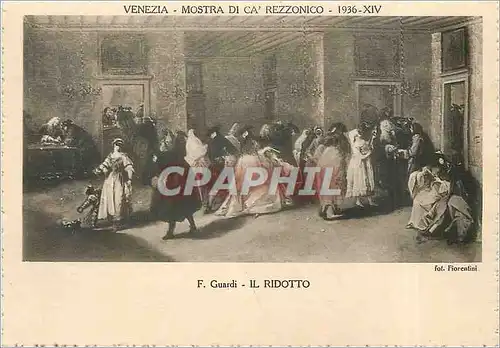 Cartes postales Venezia Mostra di Ca Rezzonico F Guardi Il Ridotto