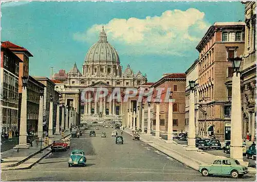 Cartes postales moderne Roma Rue de la Conciliation et la Basilique de St Pierre