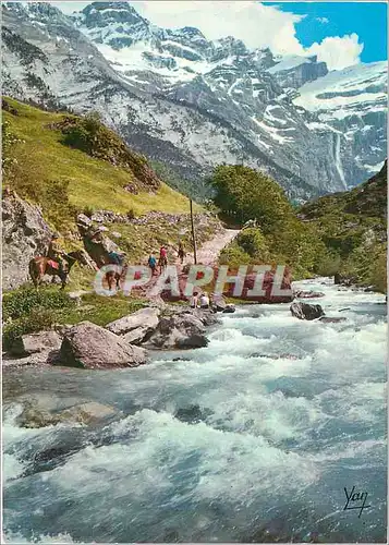 Cartes postales moderne Gavarnie Depart pour le Cirque