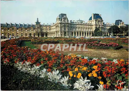 Cartes postales moderne Paris Le Louvre et ses jardins