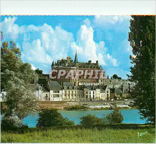 Cartes postales moderne Amboise Indre et Loire Le Chateau du XV la tour des Minimes et le Logis du Roi