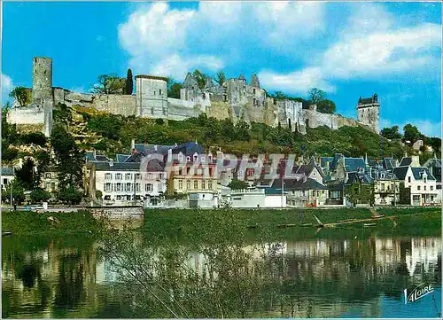 Cartes postales moderne Chinon Indre et Loire Le Chateau dominant la Vienne