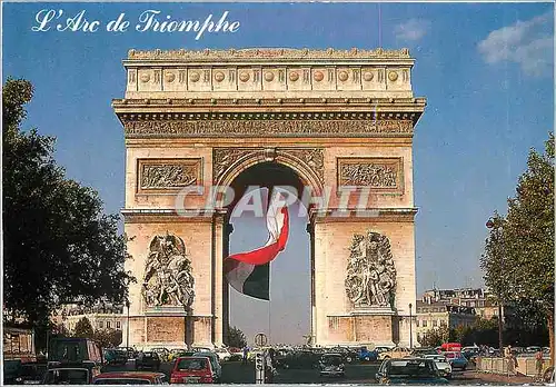 Moderne Karte Paris L'Arc de Triomphe Place Charles de Gaulle