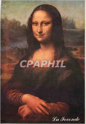 Cartes postales moderne Paris Musee du Louvre Leonard De Vinci La Monalisa