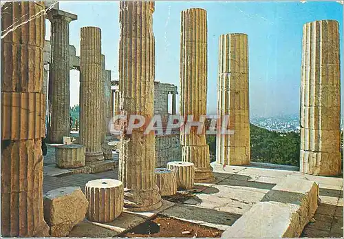 Moderne Karte L'Acropole d'Athenes Les Propylees Interieur