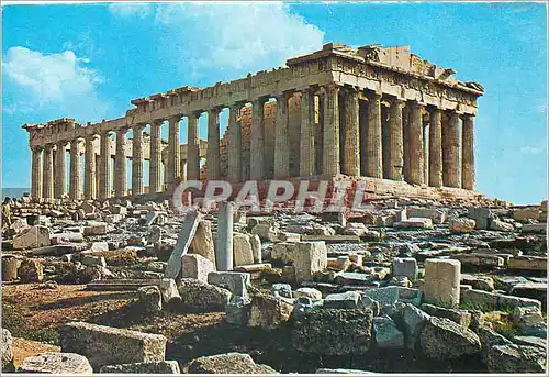 Cartes postales moderne Athenes Le Parthenon vue du N O