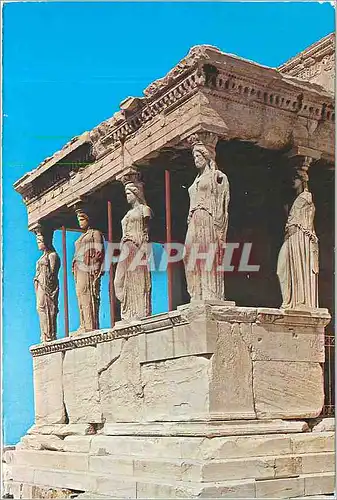 Moderne Karte L'Acropole d'Athenes Les Caryatides