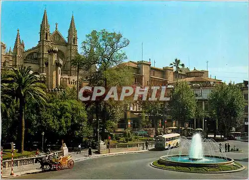 Moderne Karte Mallorca Baleares Espana Palma Plaza de la Reine